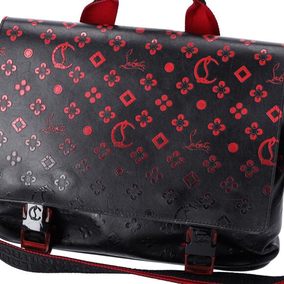 Christian Louboutin Loubiclic Messenger Bag Embossed Leather - Picture 8 of 8